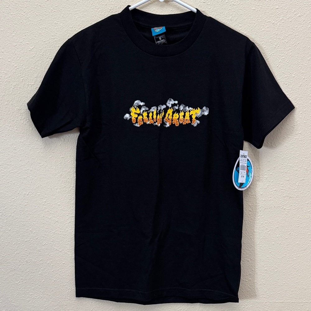 Zumiez Boys Feelin Great Bored Teenager Crew Graphic Print T-Shirt Black Size S